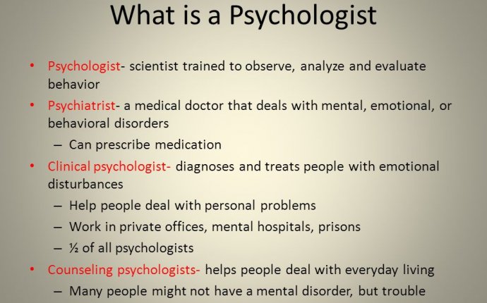 Chapter 1: Section 3 Psychology as a Profession. What is a