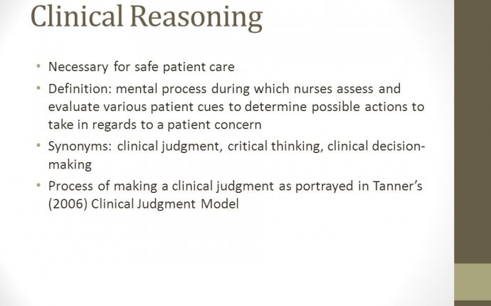 Students Perceptions of Clinical Reasoning Development Rebecca