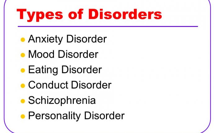 What are the types of mental disorders and how do they affect