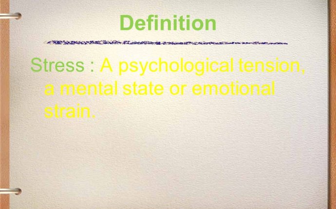 Psychological tension Definition