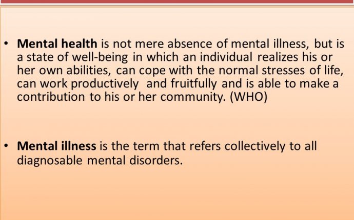 define mental ill health