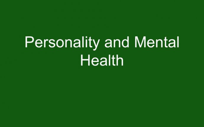 personality and mental health
